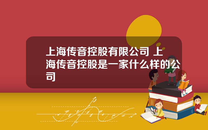 上海传音控股有限公司 上海传音控股是一家什么样的公司